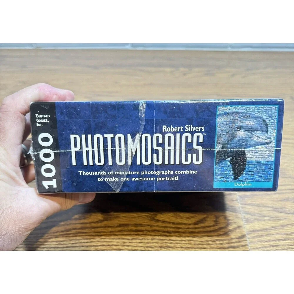 Dolphin Photomosaics Puzzle 1000 Pieces by Robert Silvers Ocean Sea New‎ Sealed